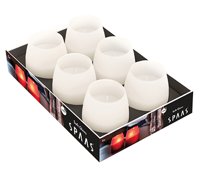 SPAAS VASE ATLAS SOFT GLOW WIT 6ST