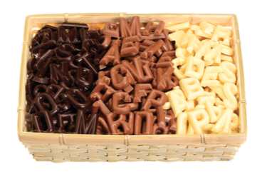 [MDD2077] DELICE MAND LETTERS ASS 2,5 KG