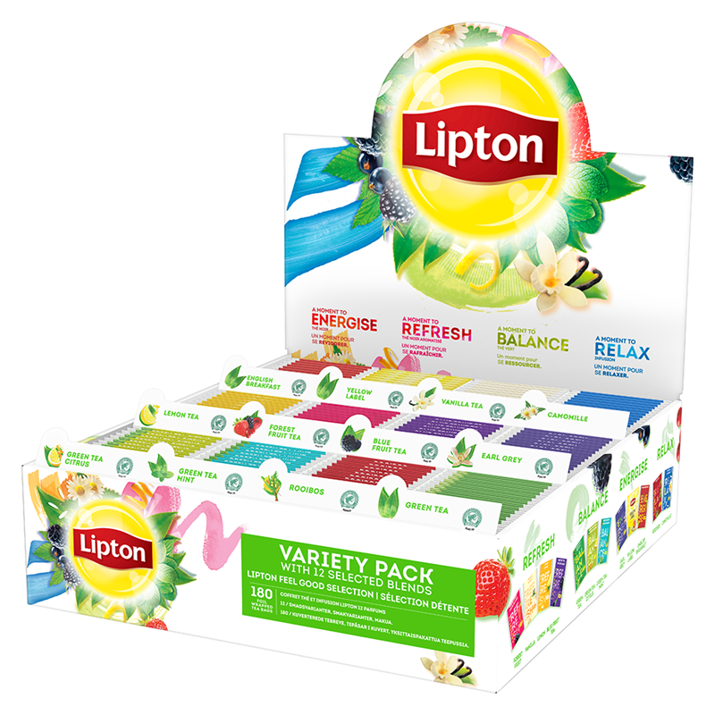 LIPTON FEEL GOOD SELECTION VARIETY PACK 180ST