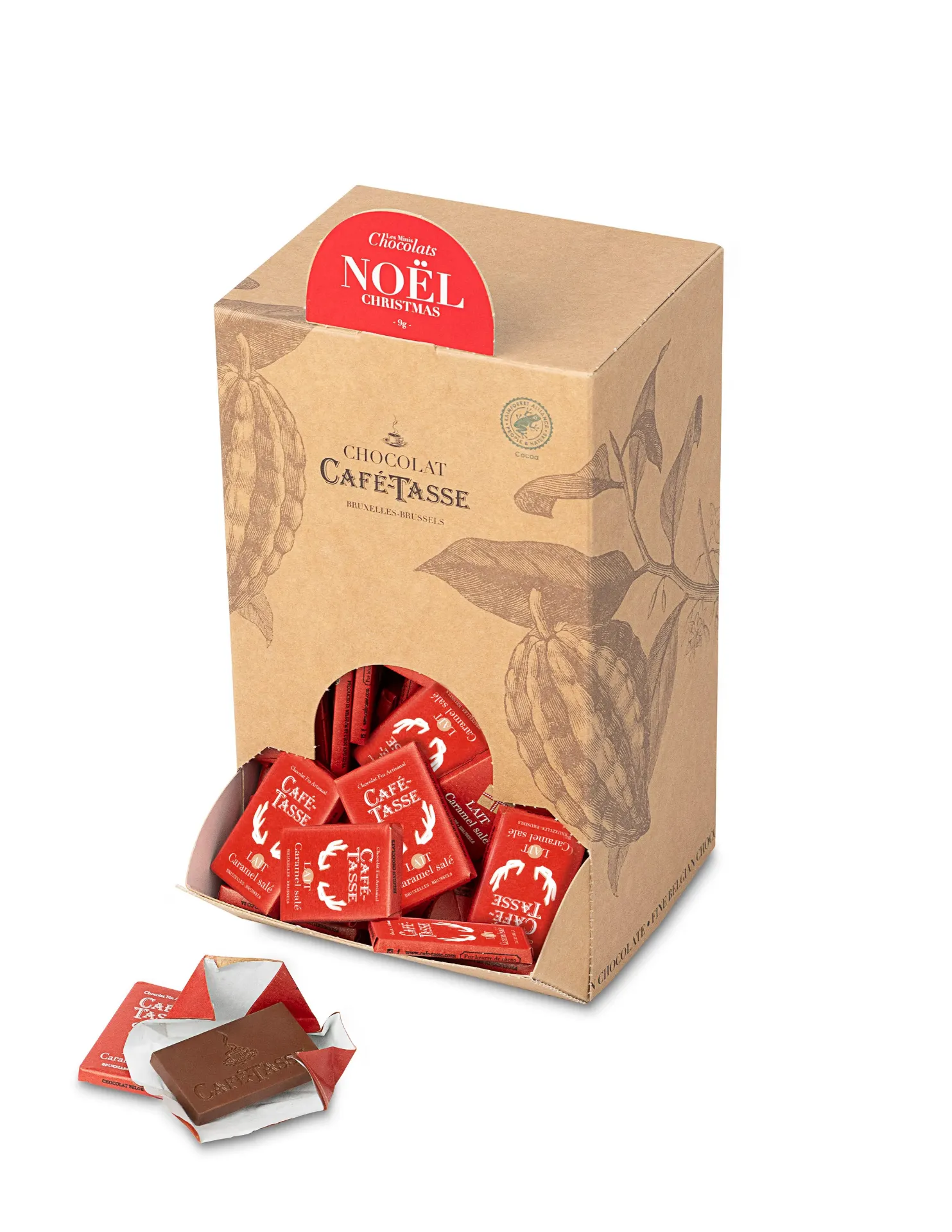 CAFE-TASSE MINI TABLETJES GEZOUTEN KARAMEL KERST 1,5KG