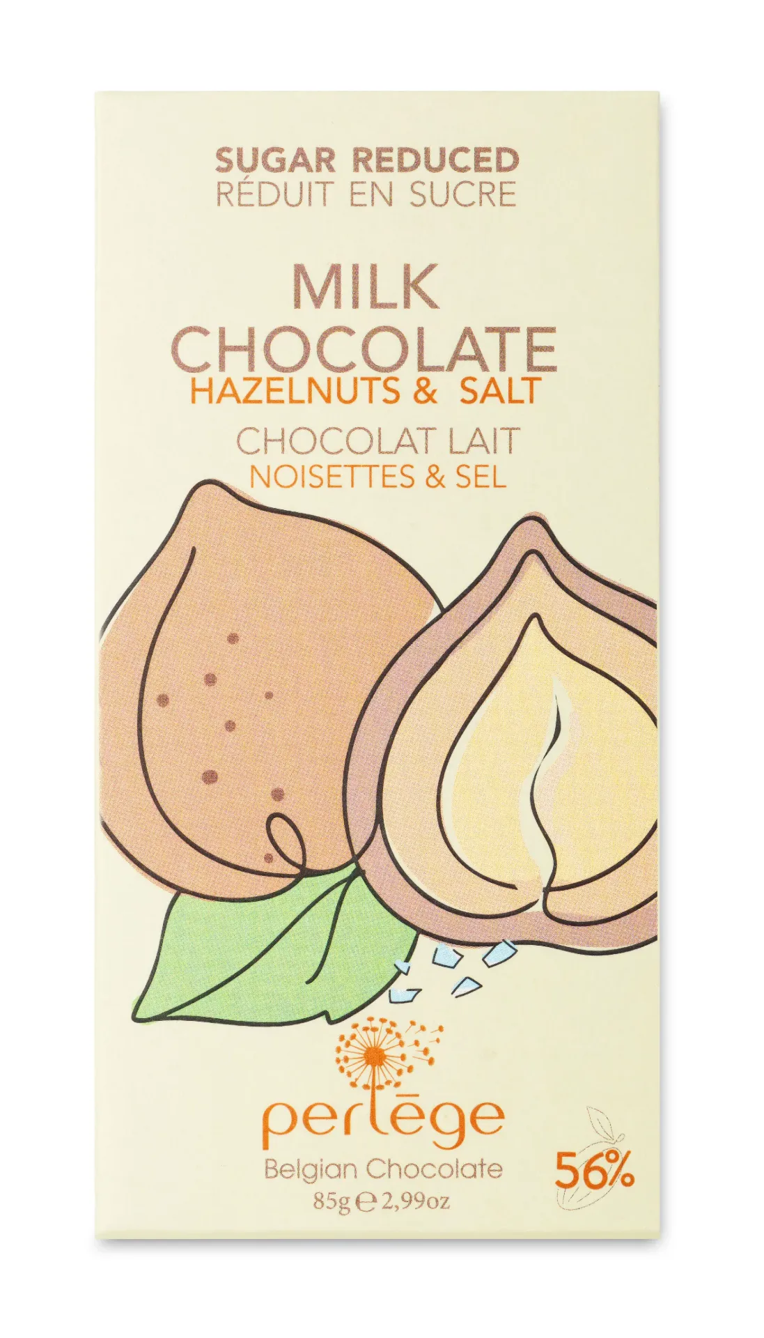 PERLEGE TABLETTE LAIT NOISETTES SEL 12X85GR