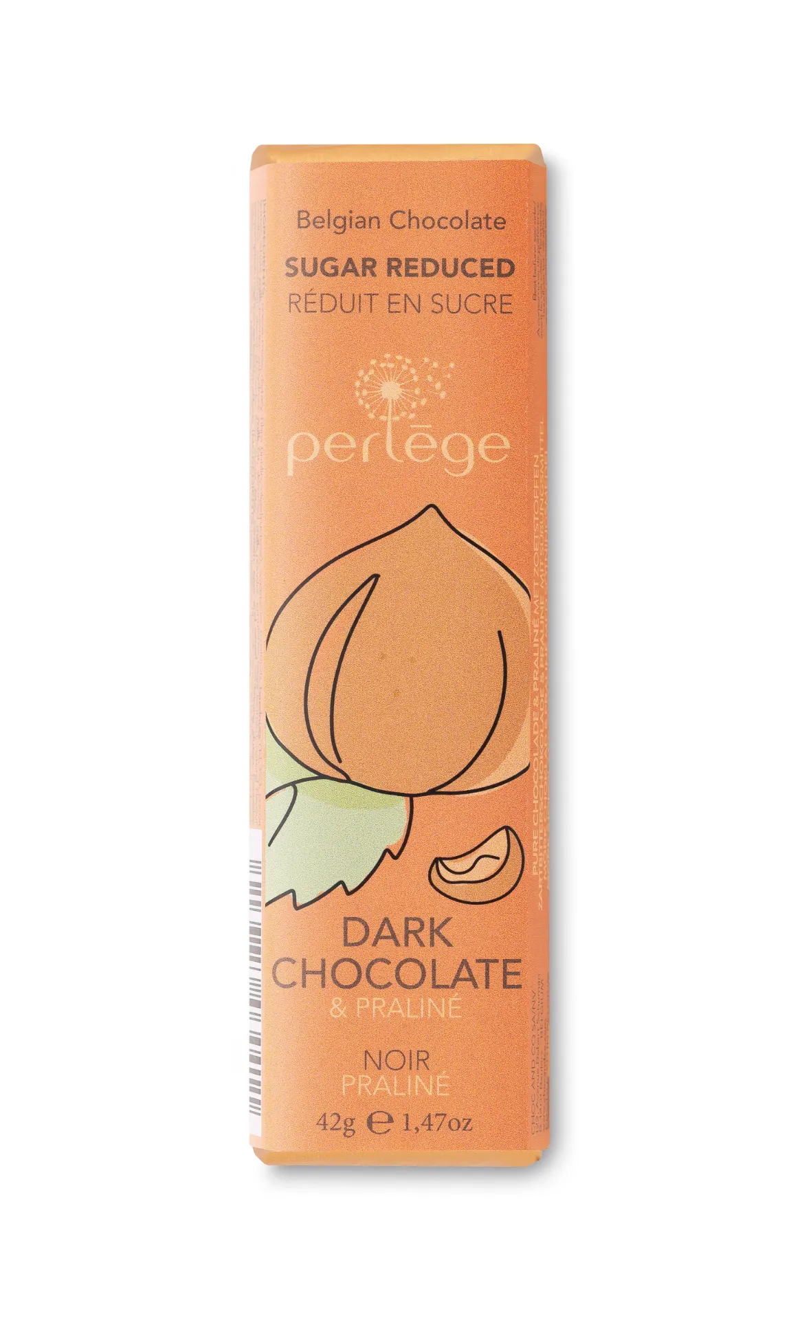 PERLEGE BARRE NOIR PRALINÉ 15X42GR