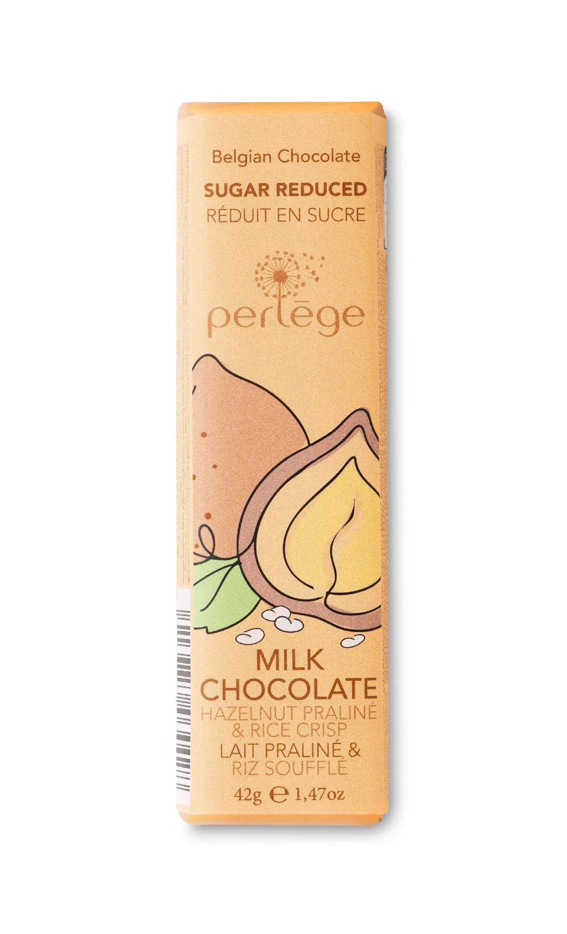 PERLEGE BARRE LAIT PRALINÉ RIZ SOUFLFLE 15X42GR