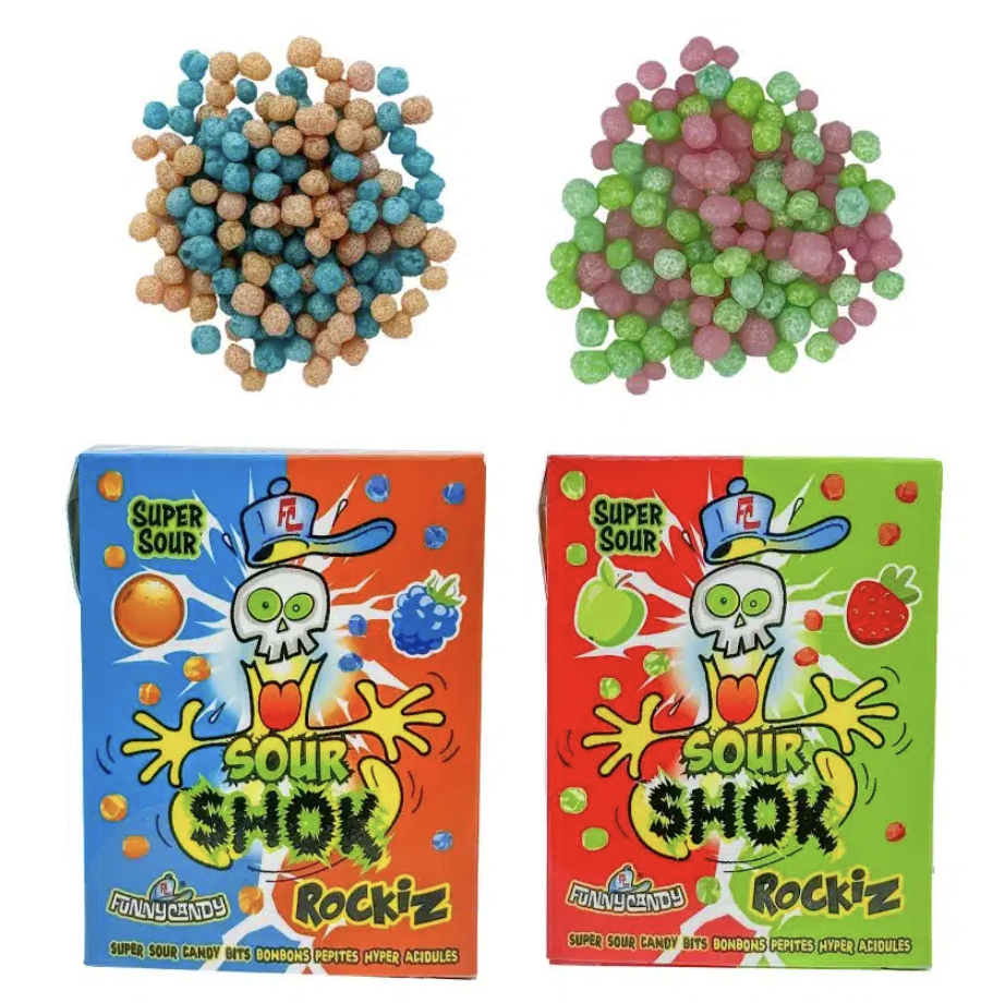 FUNNY CANDY SOUR SHOK ROCKIZ 18ST