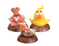 LAMS NIDS EN CHOCOLAT/ FIGURINES EN MASSPEIN 22 X 50 GR