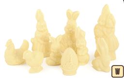 DE CHOCOLATERIE EASTER MIX SMALL - BLANC +/-10 CM - +/-22 PC- 1,5 KG