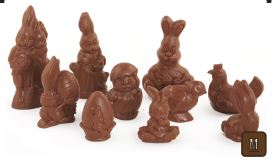 DE CHOCOLATERIE EASTER MIX SMALL - LAIT +/-10 CM - +/-22 PC- 1,5 KG