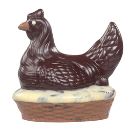 BGL GROTE KIP OP MAND 18 CM  FONDANT 2 ST