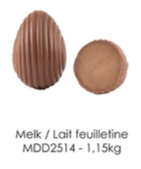 DELICE OVP EITJES MELK/FEUILLETINE  (2514) 1,15 KG