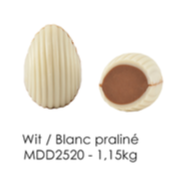 [MDD2520] DELICE OEUFS NON-EMBALLéS BLANC- PRALINE  (2520) 1,15KG