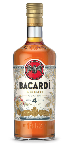 BACARDI 4 ANEJO RUM 1L 40°