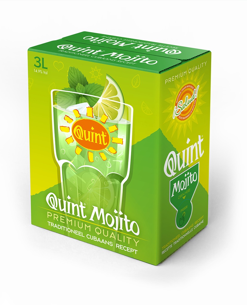[41909] QUINT SANGRIA VAN 'T VAT 3L MOJITO BAG IN BOX