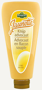 RUBBENS KNIJPFLES ADVOKAAT 15% 450 ML JAUNETTE