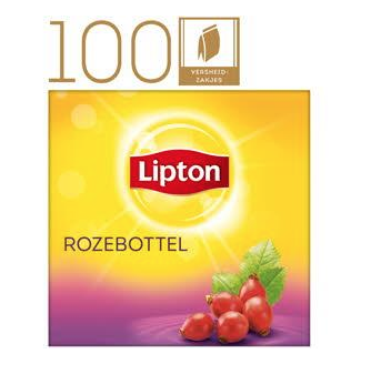 LIPTON FEEL GOOD ROZEBOTTEL THEE 100 ST