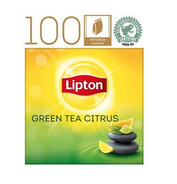 LIPTON FEEL GOOD GREEN TEA CITRUS 100 ST