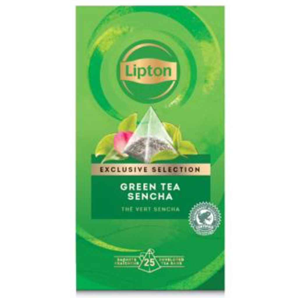 LIPTON EXCLUSIVE TEA GREEN TEA SENCHA 25ST