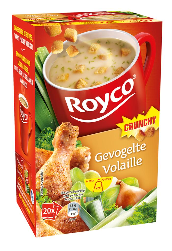 [49663] ROYCO CRUNCHY  GEVOGELTE 20 ST