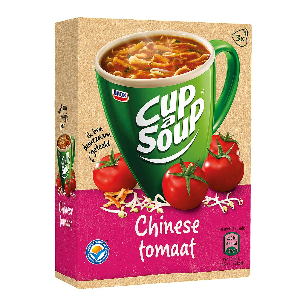 KNORR CUP A SOUP CHINESE TOMAAT 21 X 37GR