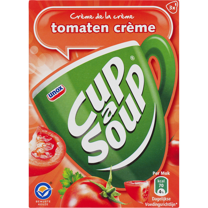 KNORR CUP A SOUP TOMAAT CREME 21 X 37GR