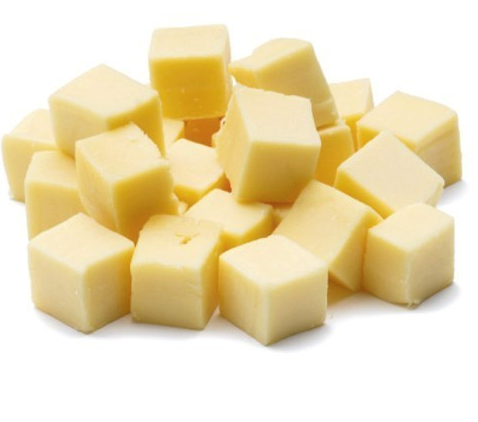 GOUDA KAASBLOKJES 1 KG - <**> (5) (ZWARTE SCHAAL)