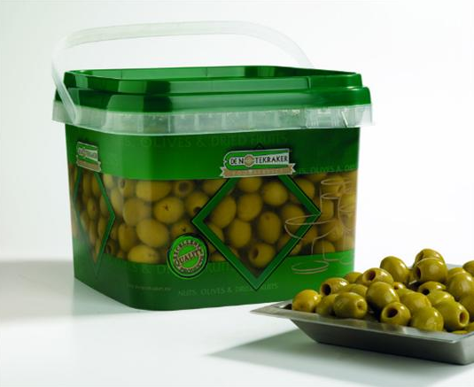 DE NOTEKRAKER OLIJVEN Z/P GROEN 1,8KG