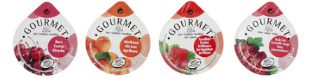 GOURMET CONFITUUR CUPS ASS 50% FRUIT 200X15GR