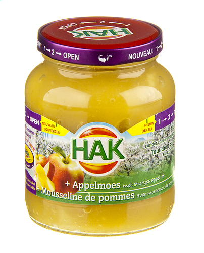 HAK APPELCOMPOTE MET STUK 370ML (12)