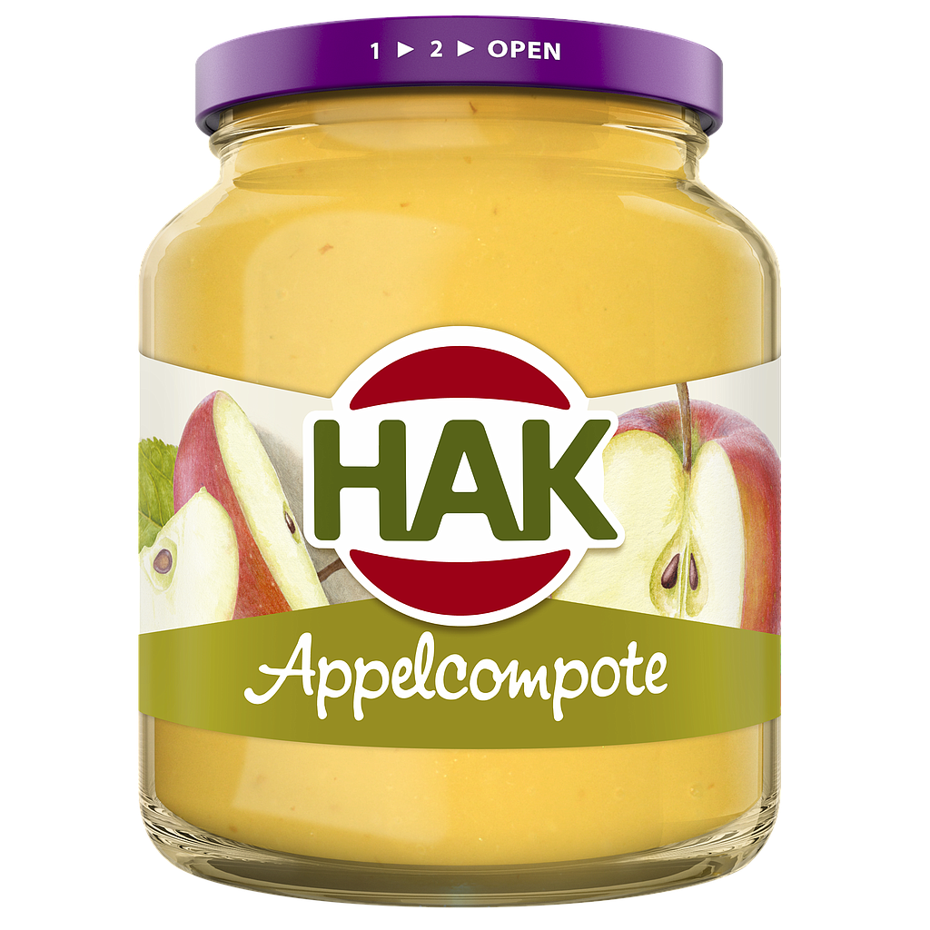[257 101 401] HAK APPELMOES 370ML ZONDER STUKKEN (12)