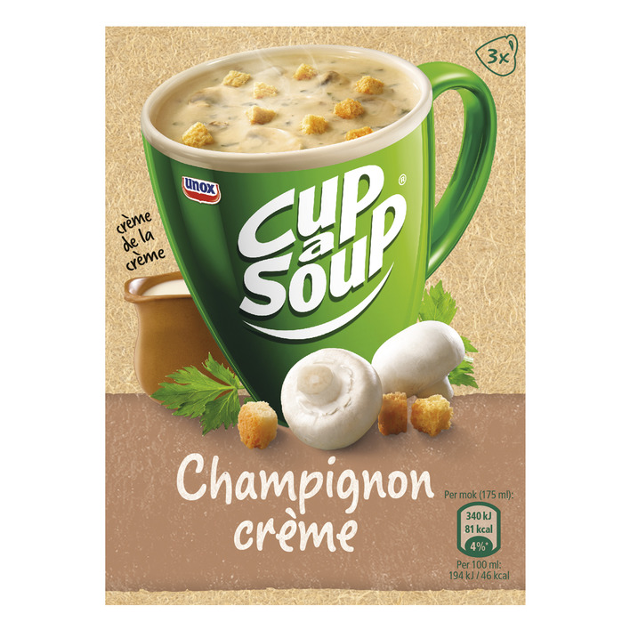 KNORR CUP A SOUP CHAMPIGNON CREME 21 X 37GR