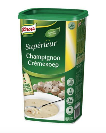 KNORR SUPERIEUR CHAMPIGNONCREMESOEP 0,9KG