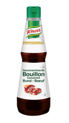 KNORR PROFESSIONAL GECONCENTREERD RUNDER BOUILLION 1L FLES