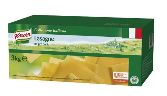 KNORR LASAGNE 3 KG