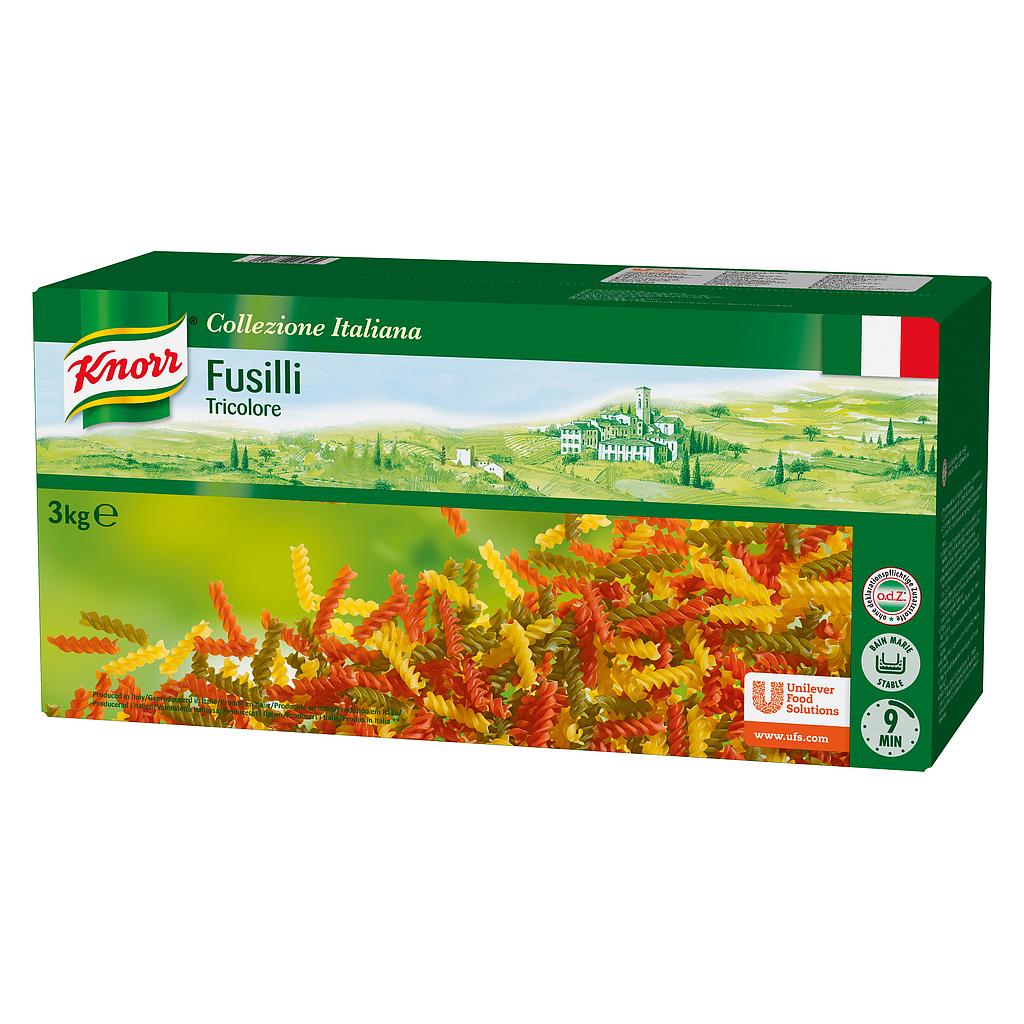 KNORR FUSILLI TRICOLORE 3 KG.