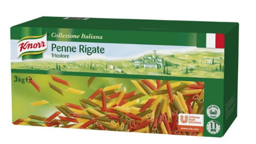 KNORR PENNE TRICOLORE 3 KG