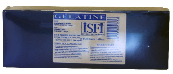 ISFI GELATINEBLAADJES 500G