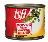 ISFI GROENE PEPERS BLIK 100 GR (12)