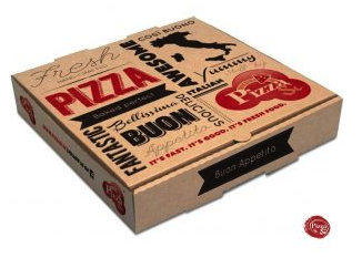 PIZZA SI - TAKE AWAY BOXES (33CM - 100ST)