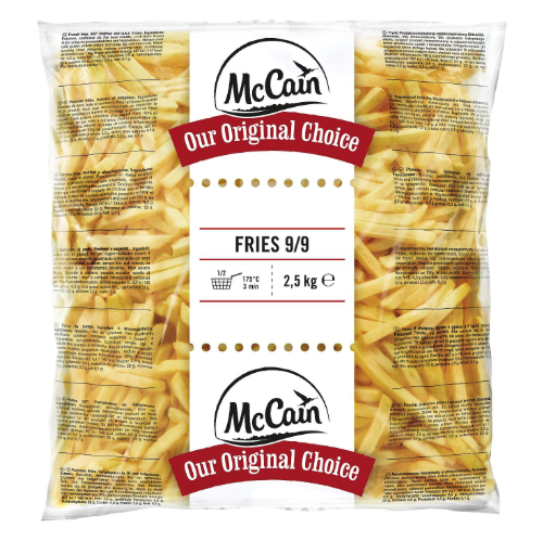 MCCAIN ORIGINAL DIEPVRIESFRIETEN 9MM 2.5KG(5) <*_*>