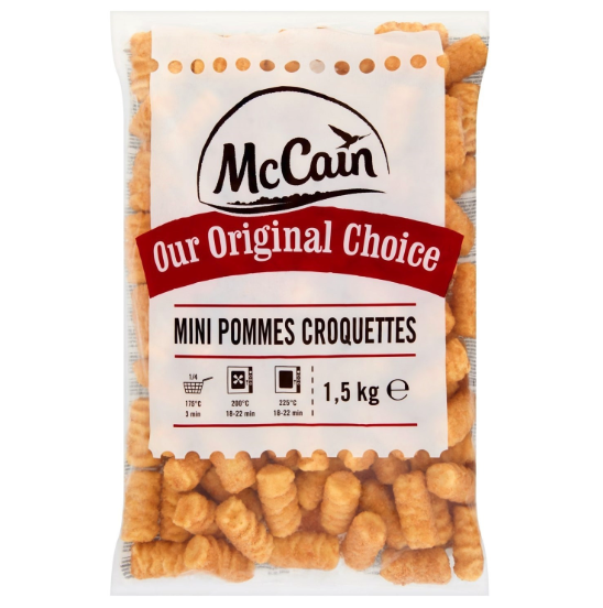 MCCAIN MINI KROKETTEN 1.5KG (6) GAAT UIT ASS <*_*>