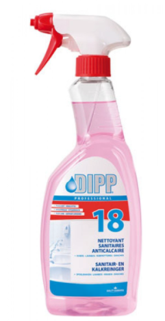 DIPP NR 18. SANITAIR- EN KALKREINIGER SPRAY 750 ML