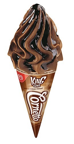 [8000920807798] OLA CORNETTO KING CONE CHOCOLAT 16ST <*_*>