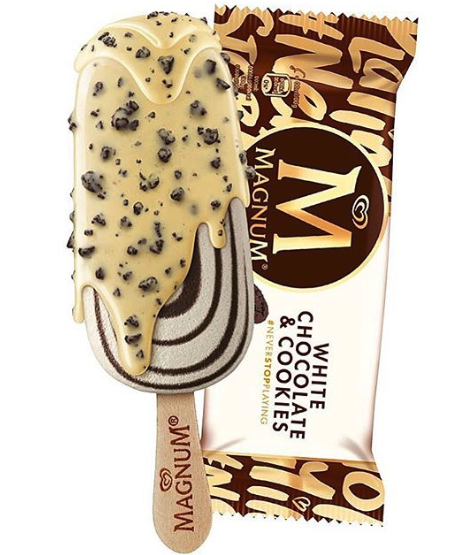 OLA MAGNUM WHITE CHOCOLATE & COOKIES 20X90ML <*_*>