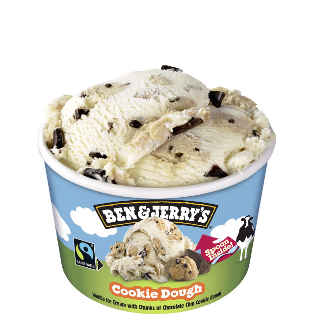 BEN & JERRY 100ML X 12 COOKIE DOUGH <*_*>