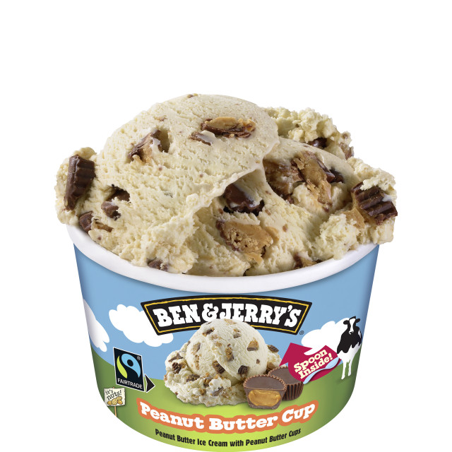 BEN & JERRY 100ML X 12 PEANUTBUTTER CUP <*_*>