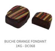 [MDD0068] DELICE 68 BUCHE ORANGE FONDANT 1KG