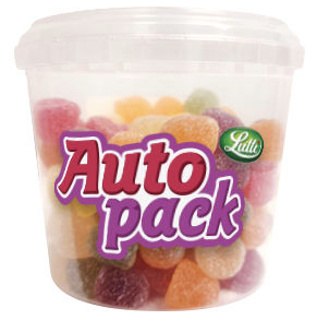 LUTTI AUTOPACK GUM ASSORTI/ GESUIKERDE CONFETTI 12 X 200GR