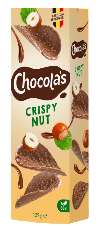[725.00.3603] HAMLET 36 CHOCOLA'S HAZELNOOT 12 X 125G