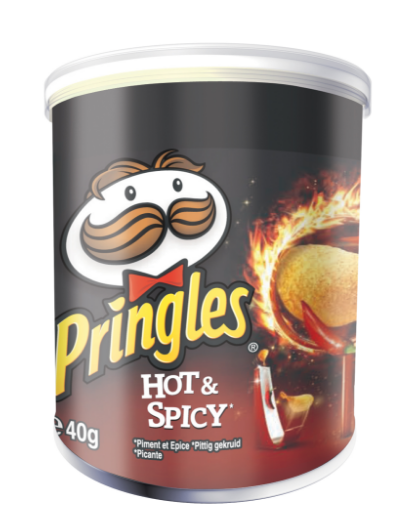 PRINGLES HOT&SPICY 12X40GR