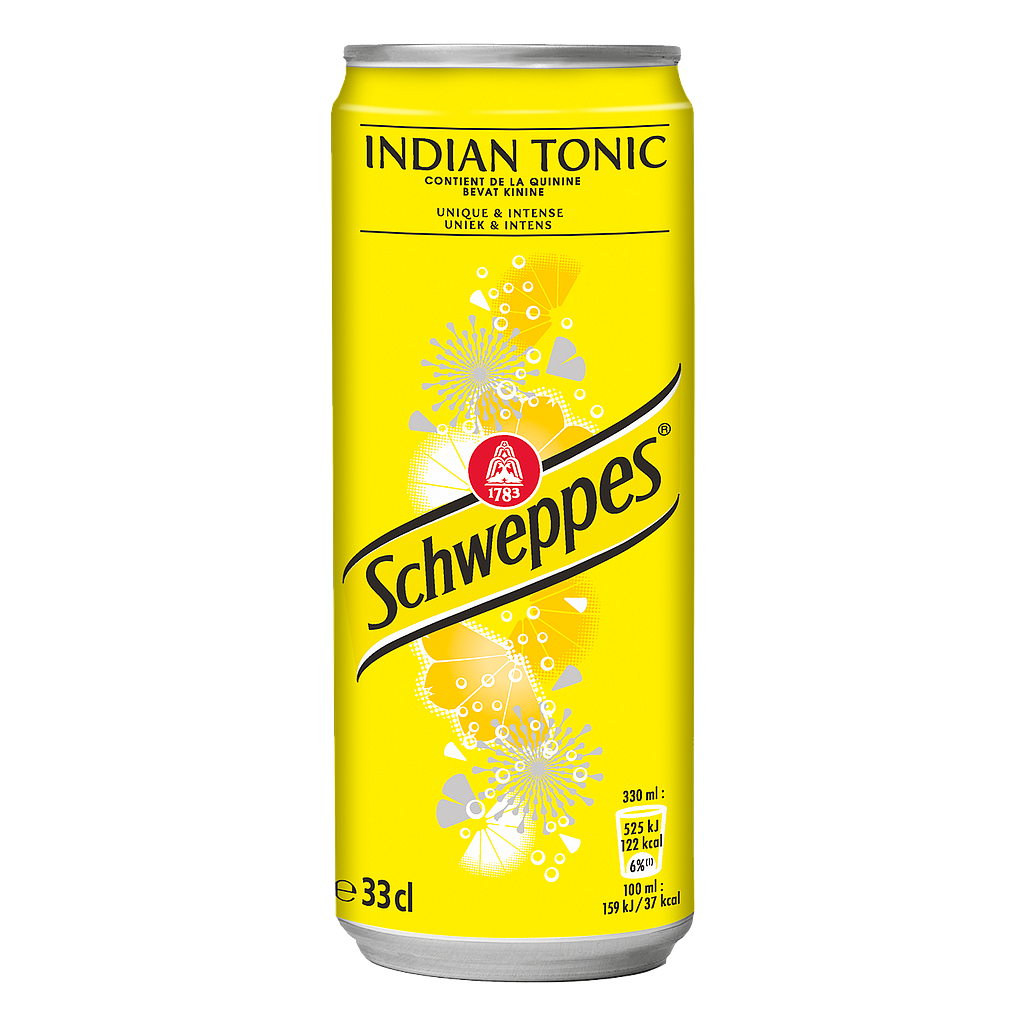 SCHWEPPES BLIK INDIAN TONIC 24X33CL