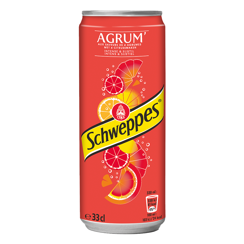 [F18702 ] SCHWEPPES BLIK AGRUM 4X6X33CL